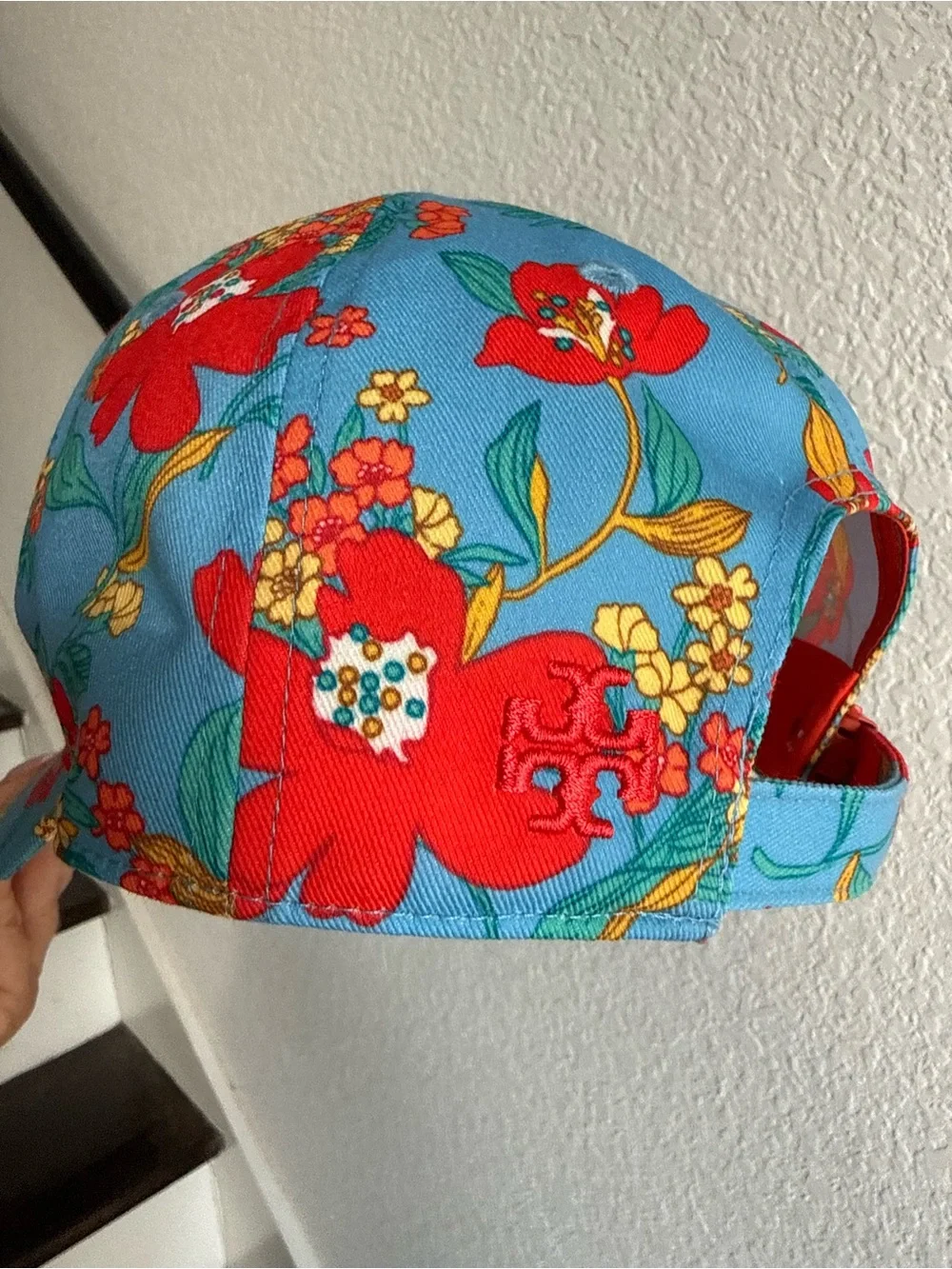 Tory Burch Printed Love Cap In Wildflower NWOT
